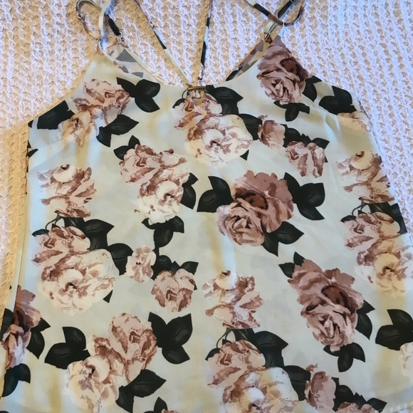 Point Zero Womens large strappy floral tank top - Picture 3 of 10